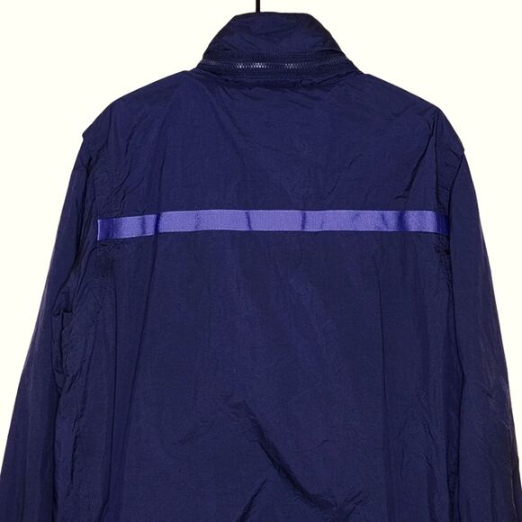 Nike Air Jordan Wings of Flight Windbreaker Navy Purple Hooded Zip Up Men's L - Picture 4 of 11